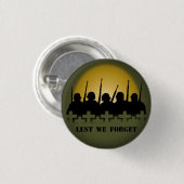 Tribute Buttons, damit wir den Krieg nicht vergess Button (Vorne & Hinten)