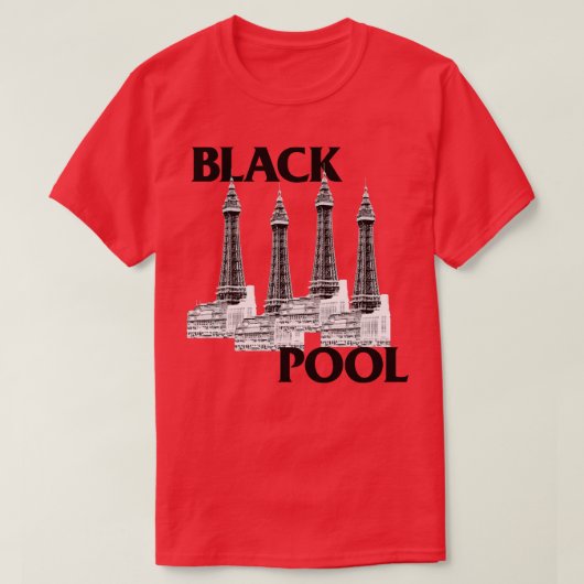Tribute Design von Blackpool Black Flag T-Shirt (Design vorne)