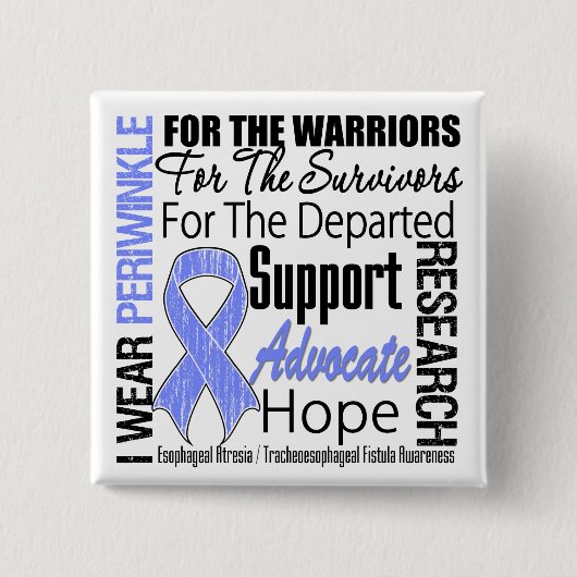 Tribute Esophageal Atresia I Wear Periwinkle Button (Vorderseite)