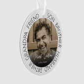 Tribute Foto Denkmal Weihnachtsbaum Ornament (Vorderseite)