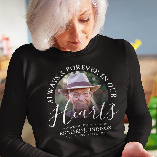 Tribute Foto Memorial 'Forever in our Hearts' Sweatshirt