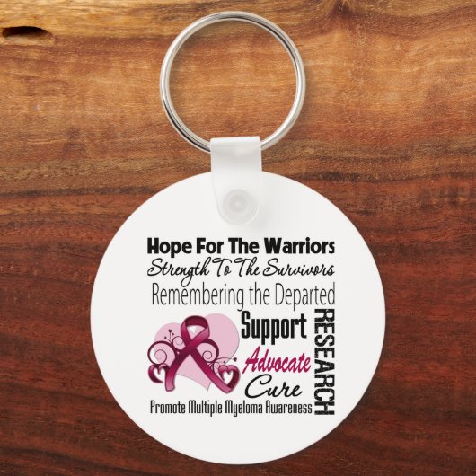 Tribute Hope Collage - Multiples Myelom Schlüsselanhänger (Vorderseite)