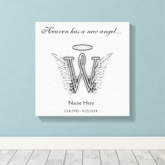 Tribute Letter W Leinwanddruck (Insitu (Holzboden))