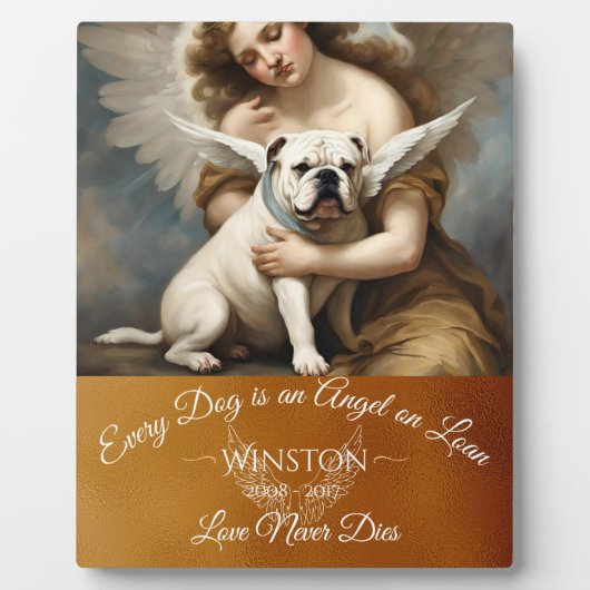 Tribute Loss von Bulldog Angel Art Fotoplatte (Vorderseite)