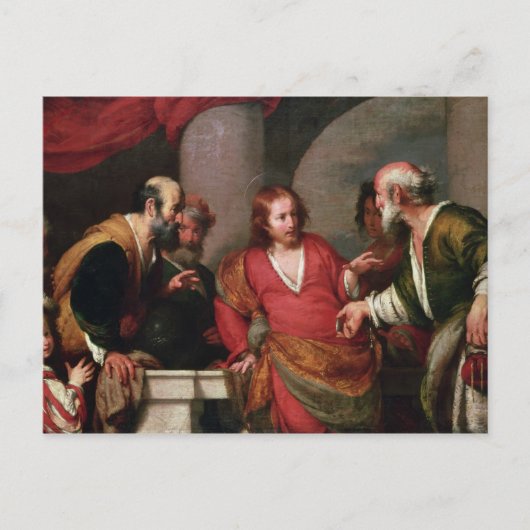 Tribute Money, c.1631 Postkarte (Vorderseite)