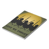 Tribute Notepad, damit wir nicht vergessen, Notepa Notizblock (Rotiert)