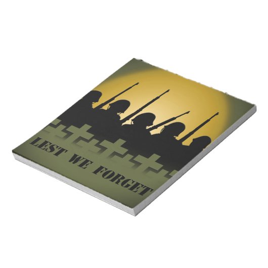 Tribute Notepad, damit wir nicht vergessen, Notepa Notizblock (Rotiert)