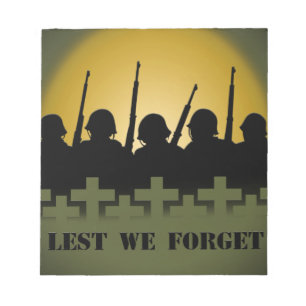 Tribute Notepad, damit wir nicht vergessen, Notepa Notizblock