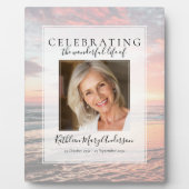 Tribute of Sunset Ocean Memorial Foto Fotoplatte (Vorderseite)