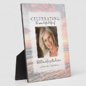 Tribute of Sunset Ocean Memorial Foto Fotoplatte (Seite)