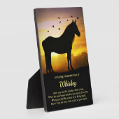 Tribute Spirituelles Gedicht Gedenkstätte Plaque Fotoplatte (Seite)