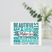 Tribute Square Mother-in-Law Ovarialkarzinom Postkarte (Stehend Vorderseite)