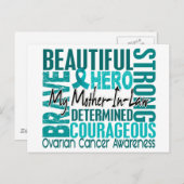 Tribute Square Mother-in-Law Ovarialkarzinom Postkarte (Vorne/Hinten)