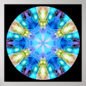 "Tribute to Chihuly" Mandala Poster/ Print Poster (Vorne)