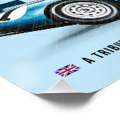 Tribute to legendary Drivers and Racing Cars in th Poster (Ecke)