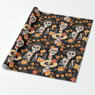 Tribute to the tradition of the Day of the Dead Geschenkpapier