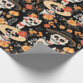 Tribute to the tradition of the Day of the Dead  Geschenkpapier (Ecke)