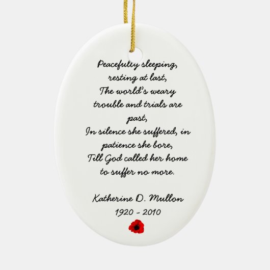 Tributverzierung Keramikornament (Hinten)