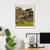 Triceratops #3 poster (Heimbüro)