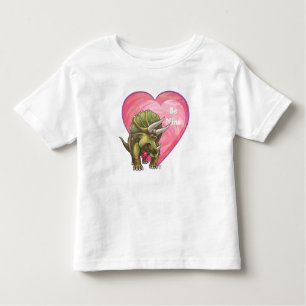 Triceratops am Valentinstag der Liebe Kleinkind T-shirt