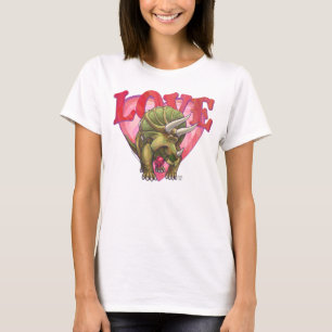 Triceratops am Valentinstag der Liebe T-Shirt