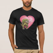 Triceratops am Valentinstag der Liebe T-Shirt (Vorderseite)