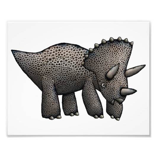 Triceratops Artwork Fotodruck (Vorne)