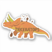 Triceratops Aufkleber (Vorderseite)