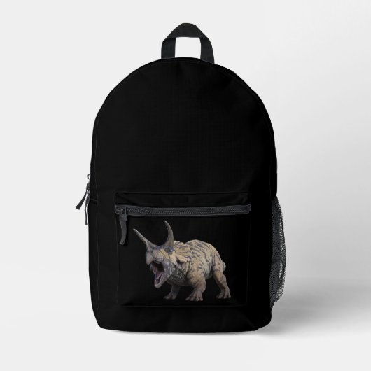 Triceratops Bedruckter Rucksack (Vorderseite)