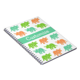 Triceratops-bunter Druck-kundengerechtes Notizbuch Notizblock