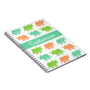Triceratops-bunter Druck-kundengerechtes Notizbuch Notizblock