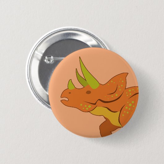 Triceratops Button (Vorne & Hinten)