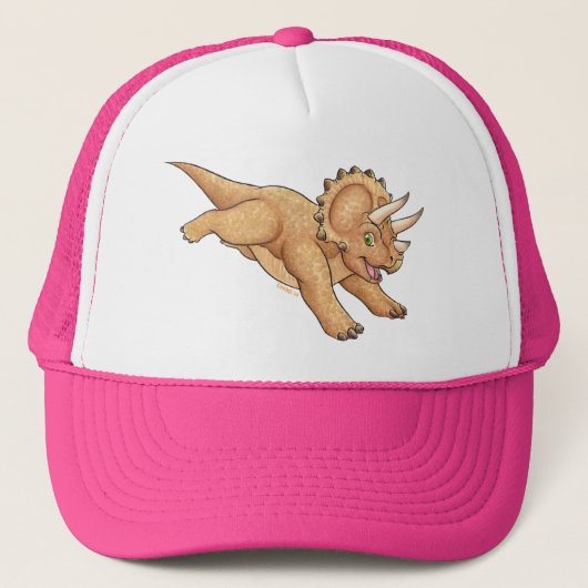 Triceratops-Cartoon Truckerkappe (Vorderseite)