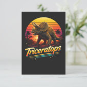 Triceratops Dankeskarte (Stehend Vorderseite)