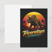Triceratops Dankeskarte (Vorne/Hinten)