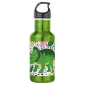Triceratops dino edelstahlflasche (Vorderseite)