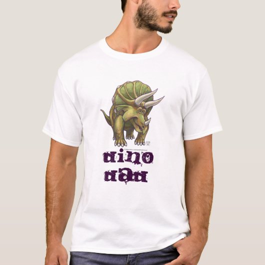 Triceratops Dino Vater T-Shirt (Vorderseite)