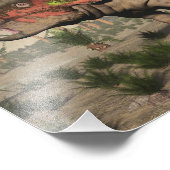 Triceratops dinosaur - 3D rendern Fotodruck (Ecke)