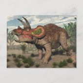 Triceratops dinosaur - 3D rendern Postkarte (Vorderseite)