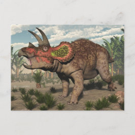 Triceratops dinosaur - 3D rendern Postkarte