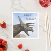 Triceratops Dinosaur Birthday Serviette (Beispiel)