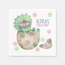 Triceratops Dinosaur Girl Baby Dusche