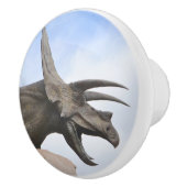Triceratops Dinosaur Keramikknauf (Rechts)