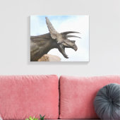 Triceratops Dinosaur Leinwanddruck (Insitu (Wohnzimmer))