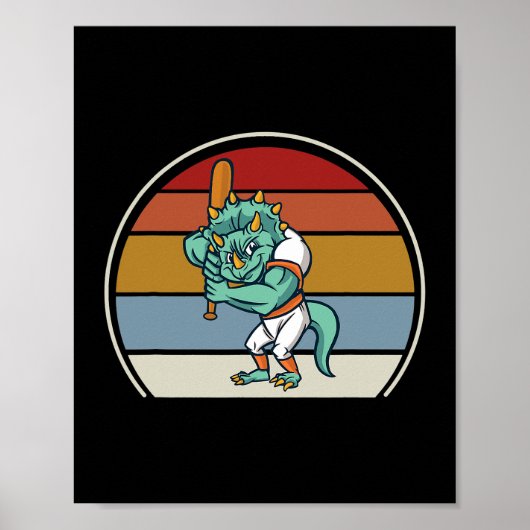 Triceratops Dinosaur Niedlich Santa Prehistorische Poster (Vorne)