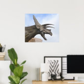 Triceratops Dinosaur Poster (Heimbüro)