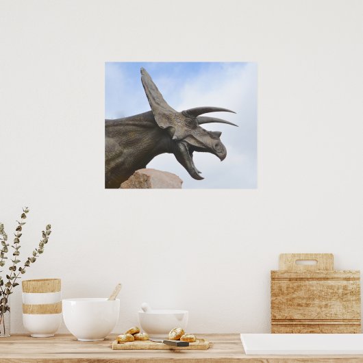 Triceratops Dinosaur Poster (Küche)
