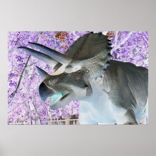 Triceratops Dinosaur Poster (Vorne)