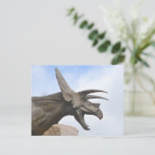 Triceratops Dinosaur Postkarte (Stehend Vorderseite)