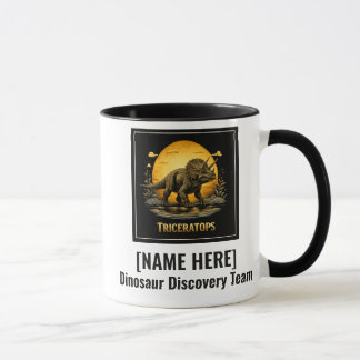 Triceratops Dinosaur Prähistorischer Mond Tasse